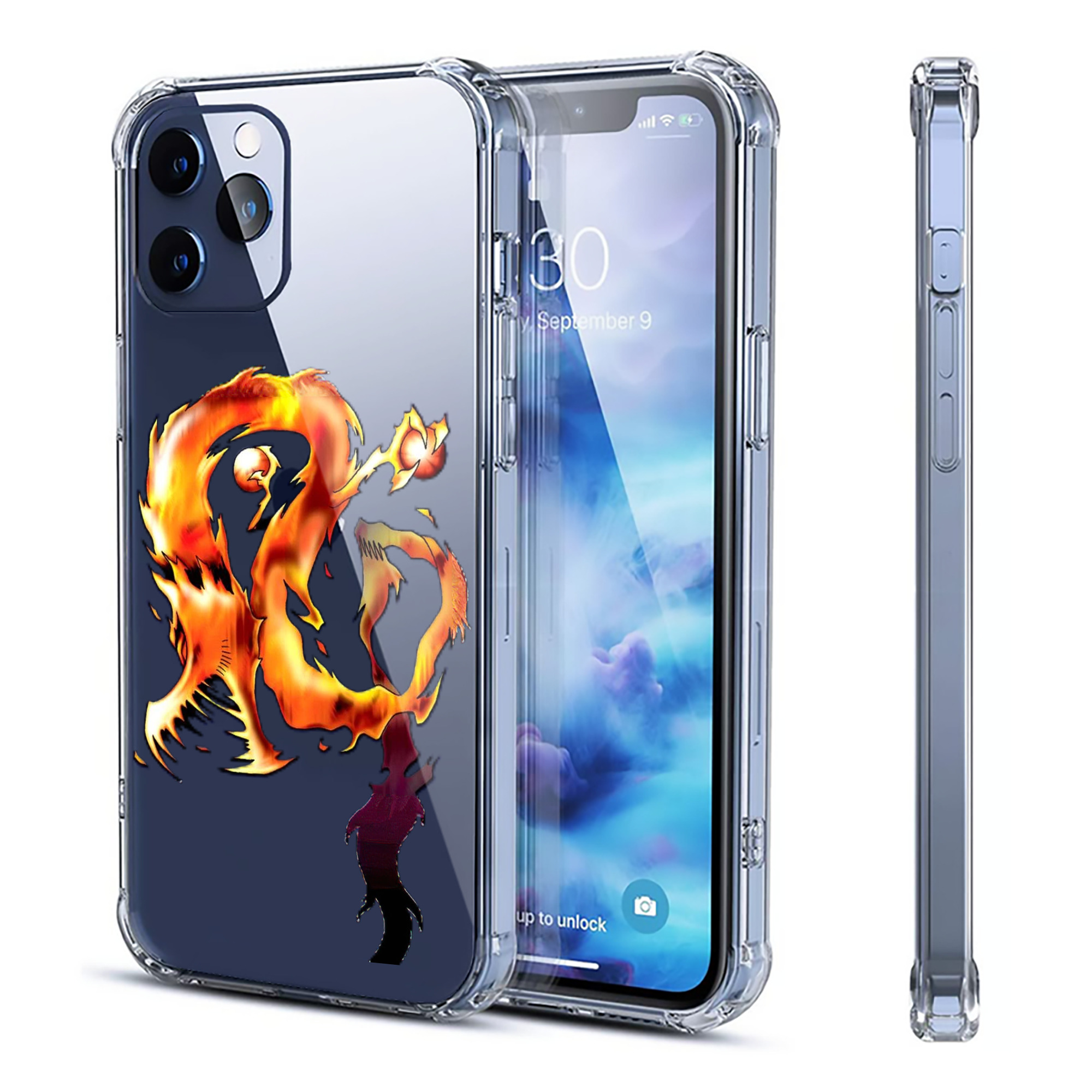 （画像用） 遊☆戯☆王 Yu-Gi-Oh! 【iPhone 12シリーズ対応】透明スマホケース（クリアソフトケース）